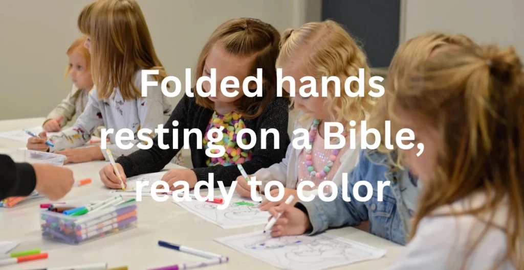 Praying Hands Coloring Pages for Kids