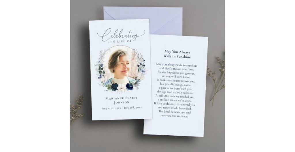 types-funeral-prayer-cards